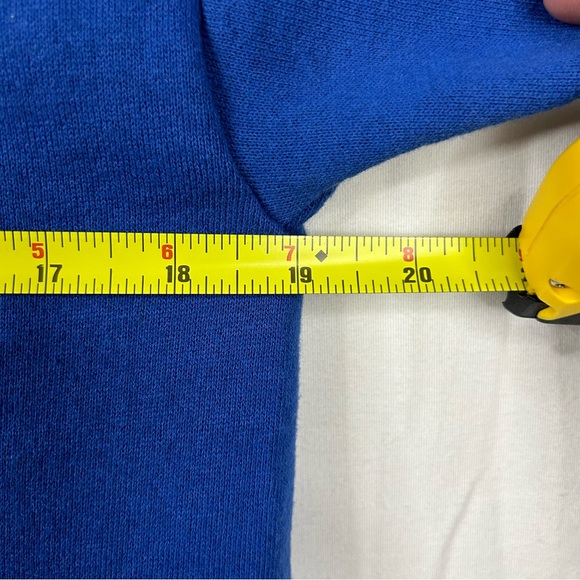 Vintage Jerzees Full Zip Jacket Size Medium USA Made Blank Sweatshirt 80s 90s - Picture 6 of 8